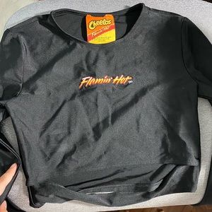 Forever 21 Cheeto collab flamin hot shirt